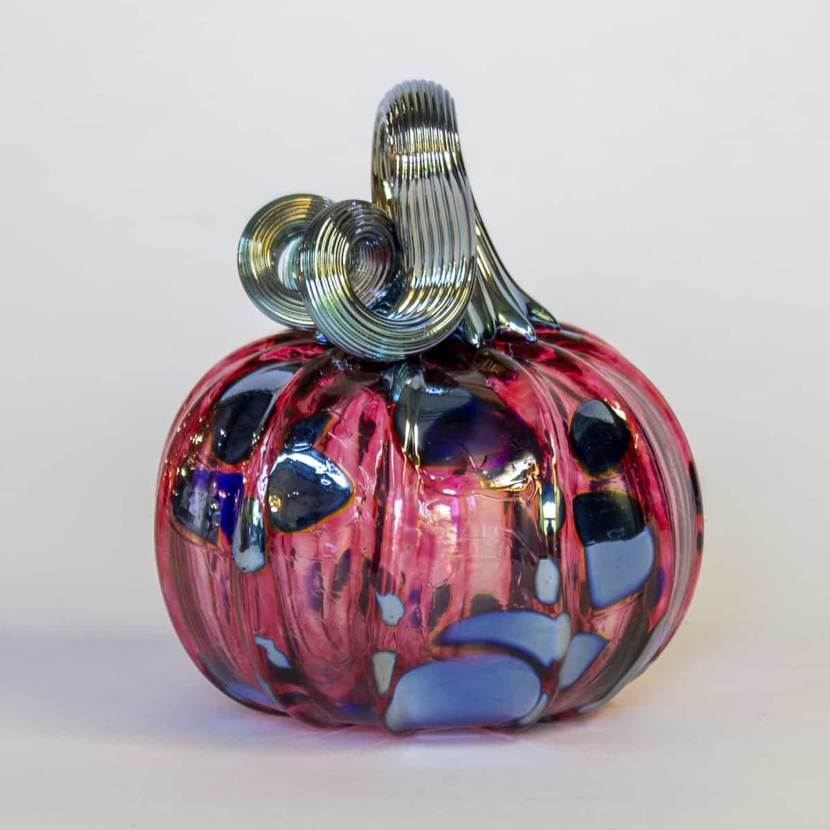 Pink & Blue Pumpkin | epiphany studios | handblown glass | fall decor