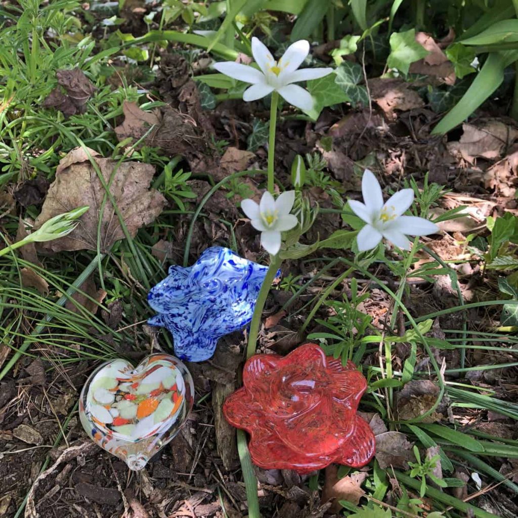 Paperweights add something special to a garden