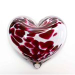 Forget Me Not Glass Heart