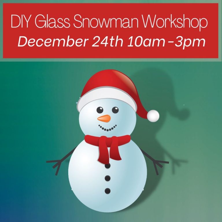 DIY Glass Snowman Workshop December 24th