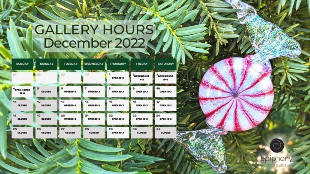 December 2022 Gallery Hours