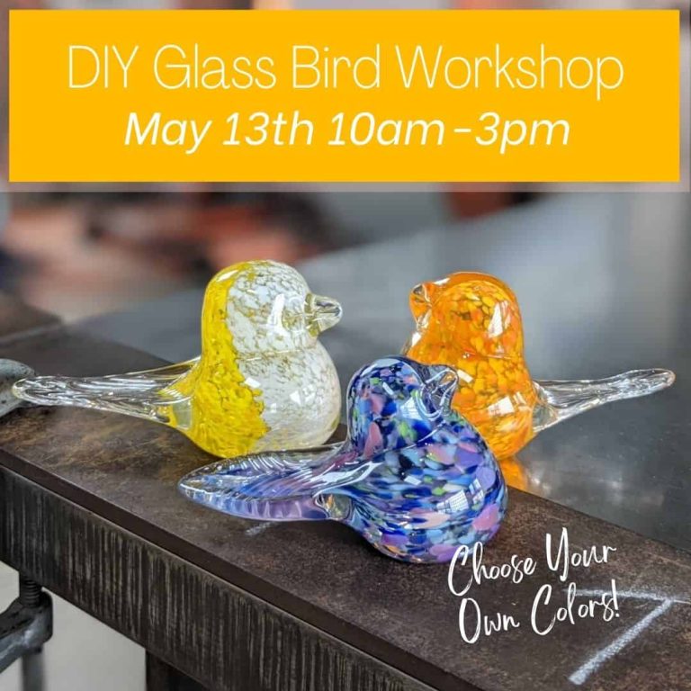 May 13 DIY Glass Bird