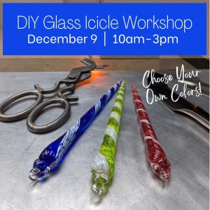 Dec 9 DIY Glass Icicle Workshop