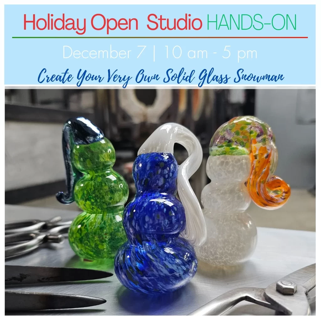 Solid Glass Snowman Hands-on Workshop Dec 7