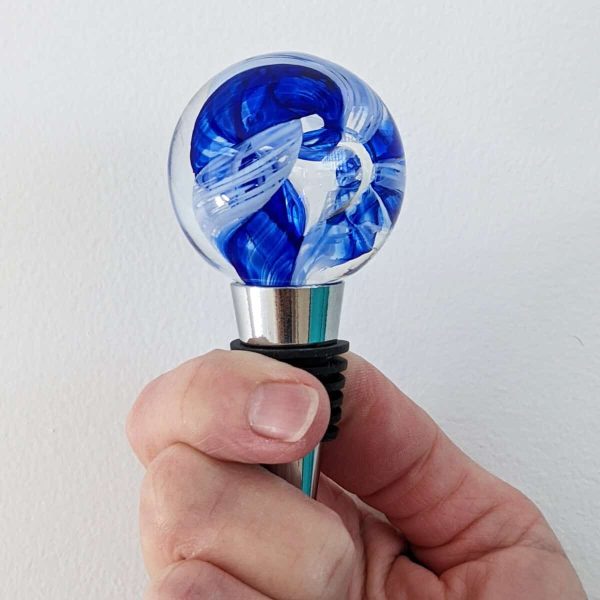 Circle Of Life Blue Wine Stopper