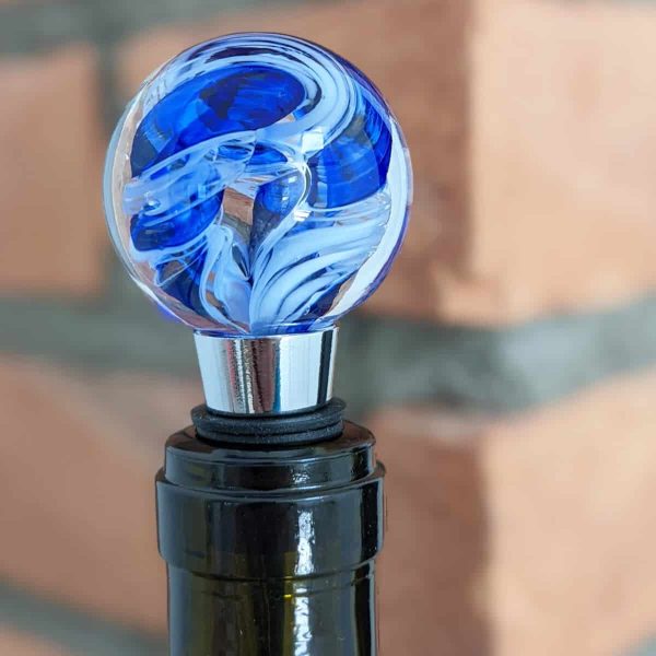 Circle Of Life Blue Wine Stopper
