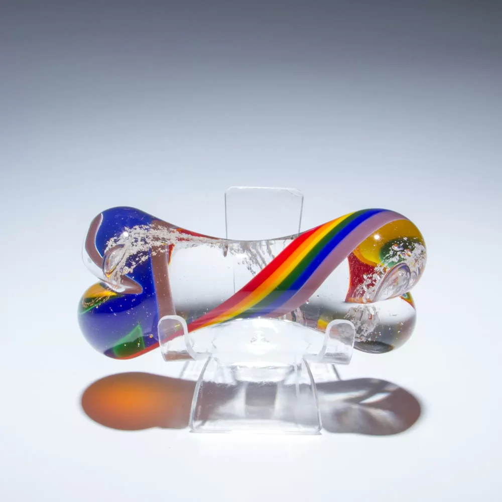 Rainbow Memorial Dog Bone