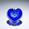 Memorial Heart Cobalt Front on Stand