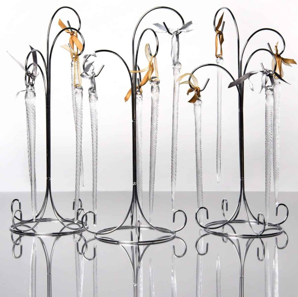 Clear Icicle Ornaments