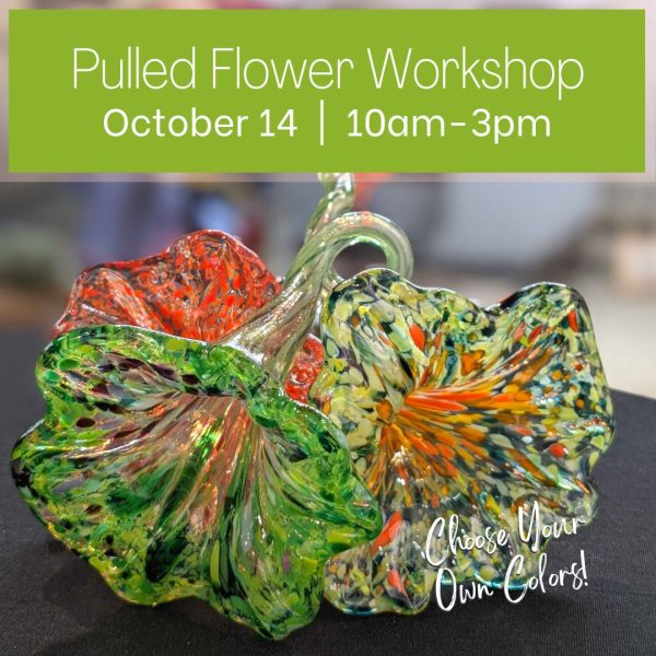 Pulled Glass Flower Workshop at epiphany studios