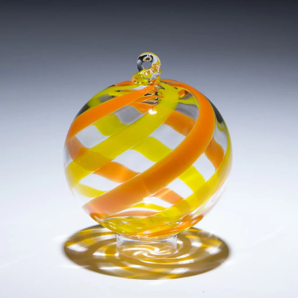 Mango Dream Flurry Glass Ornament