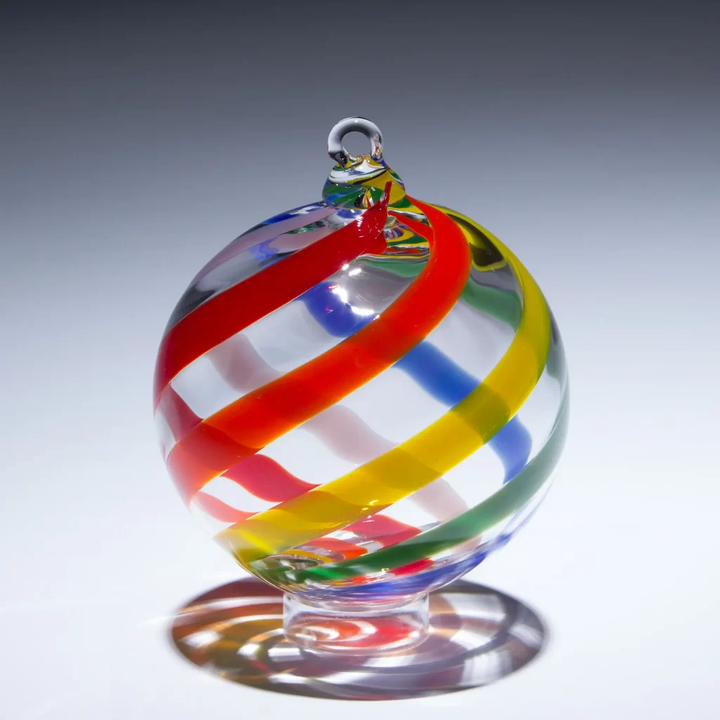 Rainbow Dream Flurry Glass Ornament