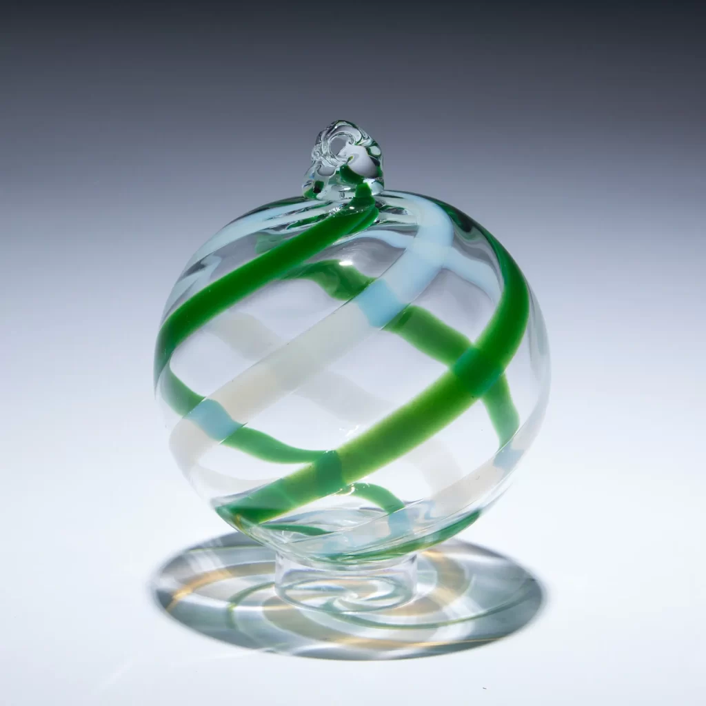 Sparty Dream Flurry Glass Ornament