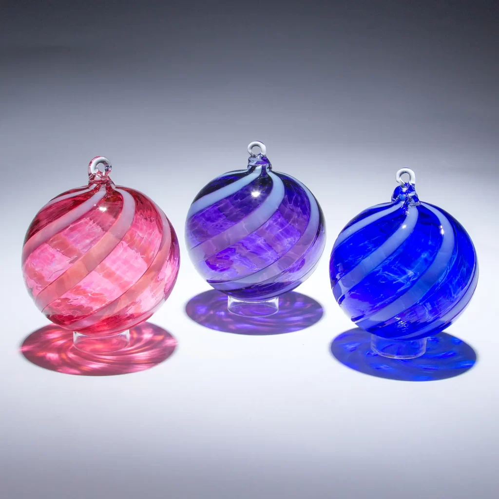 Gemstone Dream Flurry Glass Ornaments
