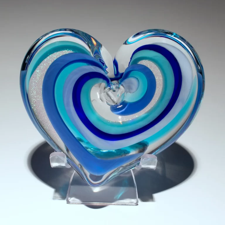 Moonlight Dream Heart Paperweight - back