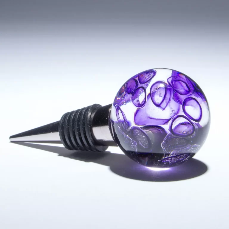 Violet Murrini Wine Stopper