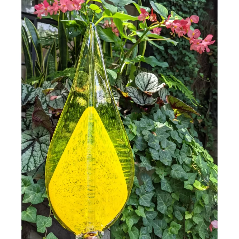 Yellow Sunflower Luminous Leaf